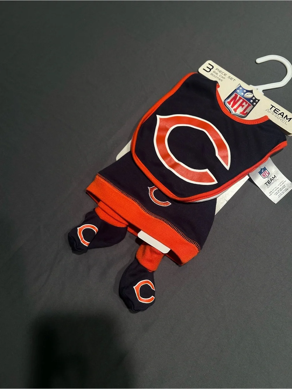 NFL Chicago Bears Bib, Hat, & Socks Baby 3 Piece Set